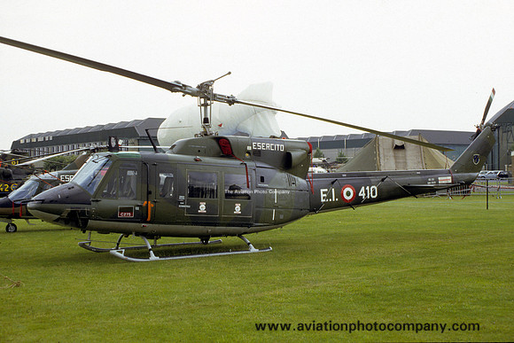 Italian Army 51 Gruppo Agusta-Bell 212 MM81126/EI-410 at Middle Wallop (1986)
