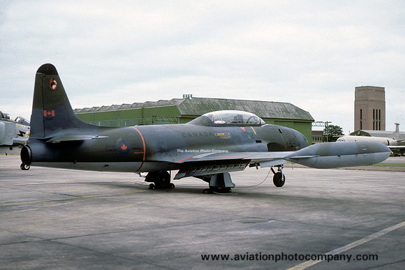 Canadian Armed Forces 1 CAG Canadair CL-30 (CT-133) Silver Star 3 133315 at RAF Lossiemouth (1986)