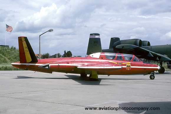 Belgian Air Force Fouga CM.170 Magister MT33 (1985)