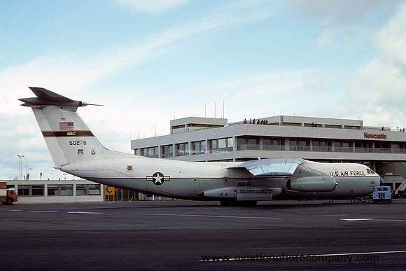 USAF 438 MAW Lockheed C-141A Starlifter 65-0276 at Newcastle IAP (1977)