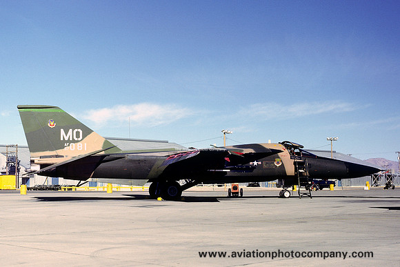 USAF 366 TFW 391 TFS GD F-111A Aardvark 67-0081/MO at Nellis AFB (1979)
