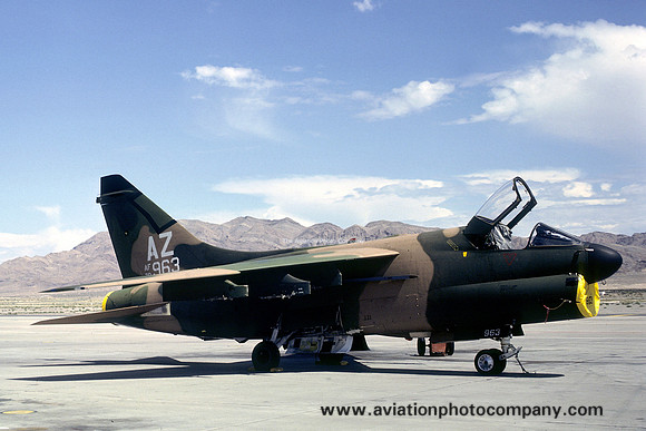 USAF Arizona ANG 152 TFTS LTV A-7D Corsair 70-0963/AZ at Nellis AFB (1979)