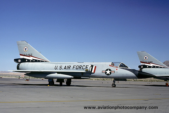 USAF 84 FIS Convair F-106A Delta Dart 56-0465 at Nellis AFB (1979)