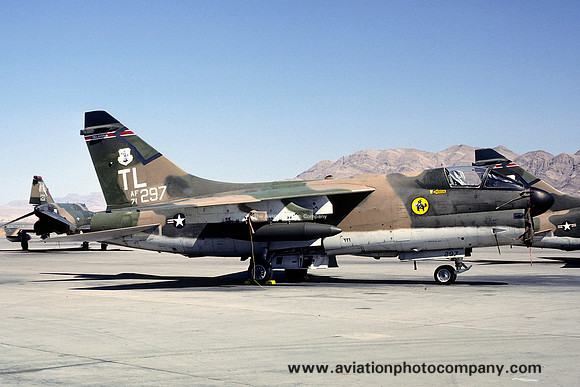 USAF Oklahoma ANG 125 TFS LTV A-7D Corsair 71-0297/TL at Nellis AFB (1979)