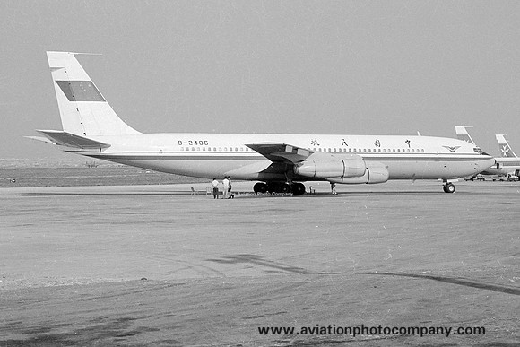 CAAC Boeing 707-3J6B B-2406 at Malta Luqa IAP