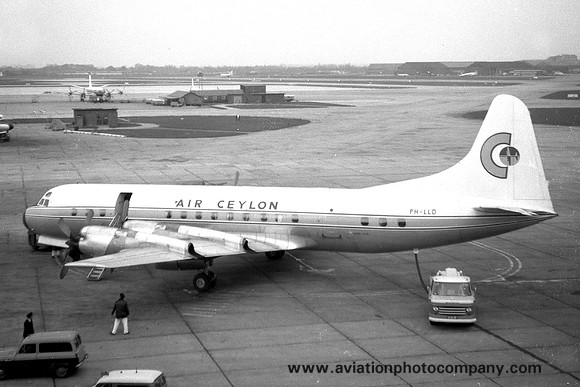 Air Ceylon Lockheed Electra PH-LLD at London Heathrow (1961)
