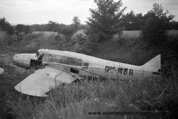 Avro Anson OY-ADB dumped at Burnaston (1960)