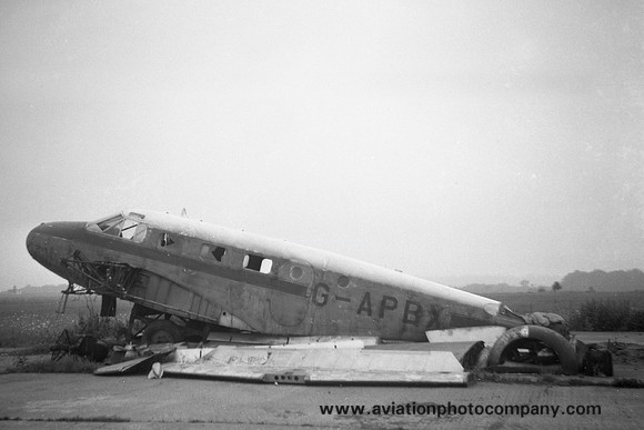 Beech C18S G-APBX at Biggin Hill (1960)