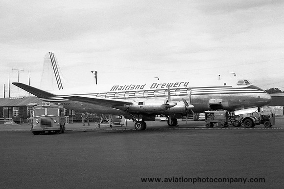 Maitland Drewery Vickers Viscount G-ARBY at Newcastle Woolsington (1961)
