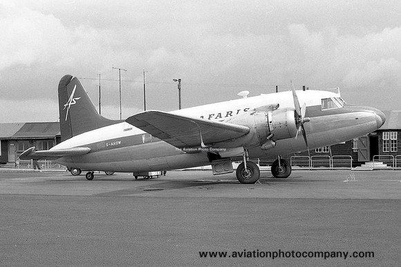 Air Safaris Vickers Viking G-AHOW at Newcastle Woolsington (1961)