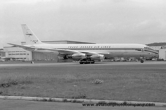 Trans Canada Air Lines Douglas DC-8-43 CF-TJF at Prestwick (1961)