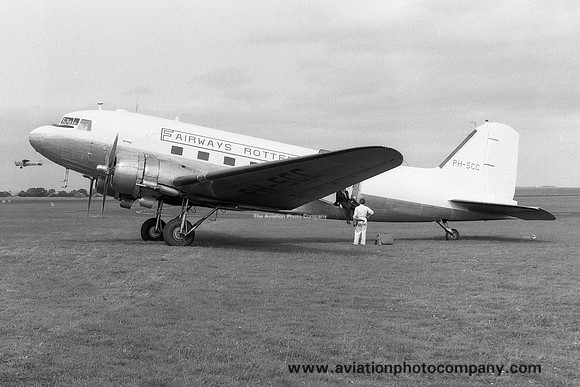 Fairways Rotterdam Douglas C-47A PH-SCC at Newcastle Woolsington (1961)