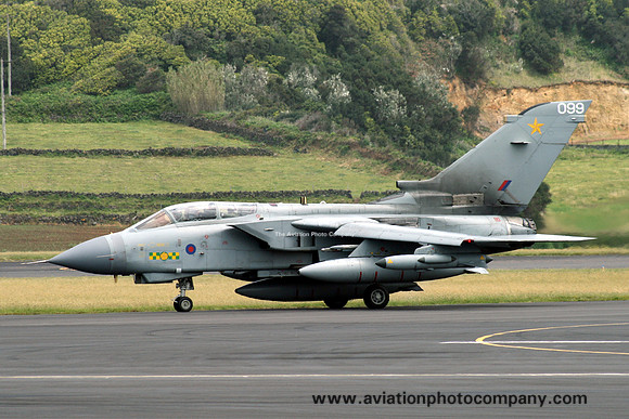 RAF 31 Squadron Panavia Tornado GR.4 ZD790/099 at Lajes (2011)