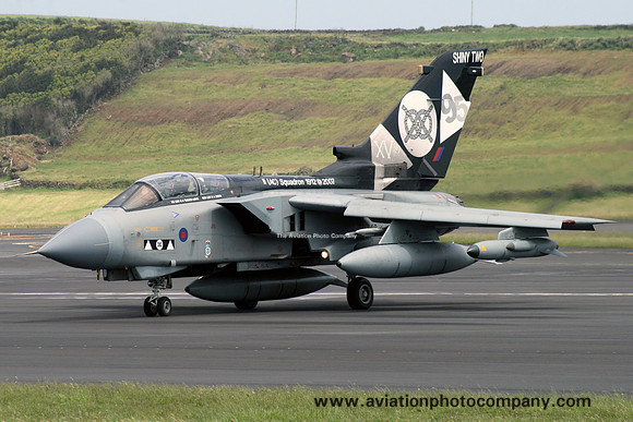 RAF 2 Squadron Panavia Tornado GR.4 ZD748 at Lajes (2011)
