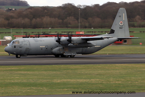 Israeli Air Force 103 Squadron Lockheed C-130J-30 Hercules 667 at Prestwick (2023)