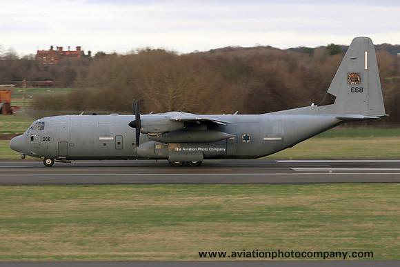 Israeli Air Force 103 Squadron Lockheed C-130J-30 Hercules 668 at Prestwick (2023)