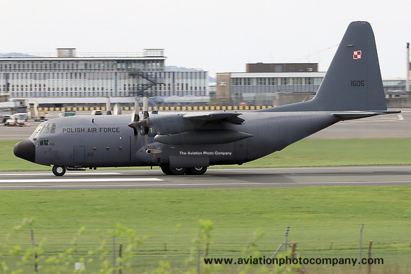 Polish Air Force Lockheed C-130E Hercules 1505 at Prestwick (2023)