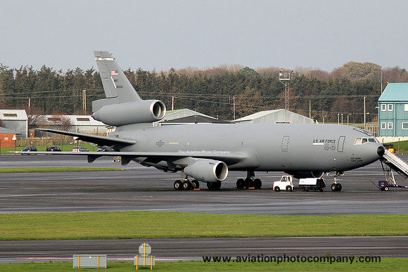 USAF 60/349 AMW McDonnell Douglas KC-10A Extender 86-0033 at Prestwick (2011)