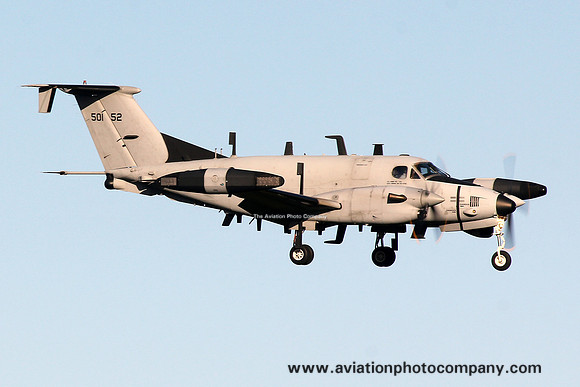 US Army Beech RC-12K Guardrail 85-0152 at Prestwick (2011)