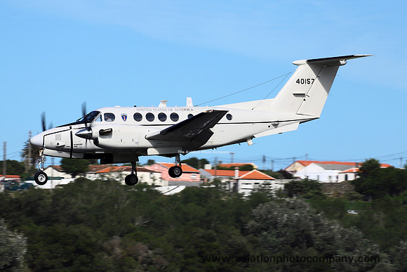 US Army E/1-214 Avn Beech C-12U Huron 84-00157 at Lajes (2023)