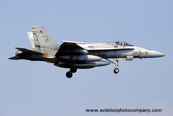 Spanish Air Force Ala 15 McDonnell Douglas EF-18A Hornet C.15-25/15-12 (2002)