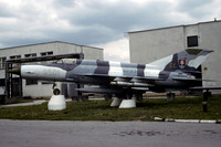 Slovak Air Force Mikoyan MiG-21MF 9501 displayed at Sliac (2001)