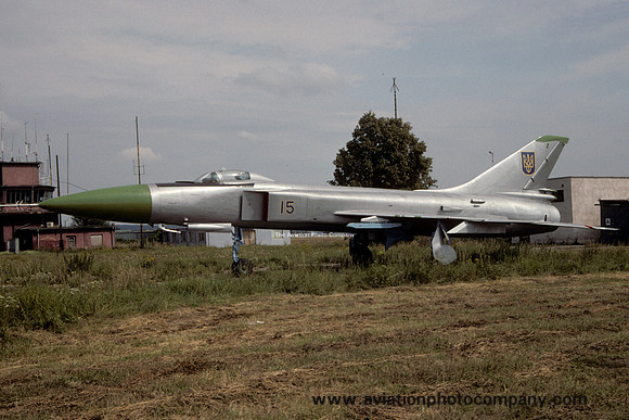Ukrainian Air Force Sukhoi Su-15 15 displayed at Kosice (2001)