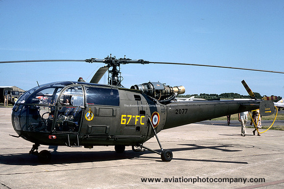 French Air Force EH2/67 Sud Alouette III 2077/67-FC (1976)