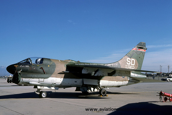 USAF South Dakota ANG 175 TFS LTV A-7D Corsair 70-0962/SD