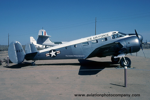 USAF Beech C-45 Expeditor 823 displayed at Edwards AFB (2000)