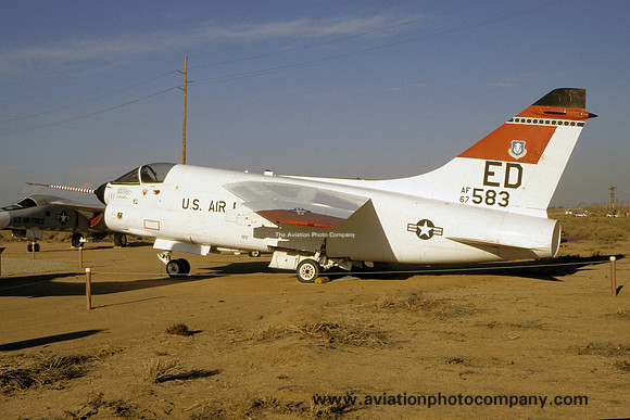 USAF AFFTC LTV A-7D Corsair 67-14583 displayed at Edwards AFB (2000)