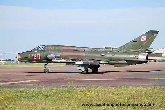Polish Air Force 40 ELT Sukhoi Su-22M4 9616 at RIAT Fairford (2014)