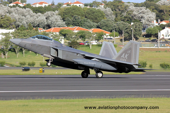 USAF 3 WG Lockheed F-22A Raptor 07-4133/AK at Lajes (2013)
