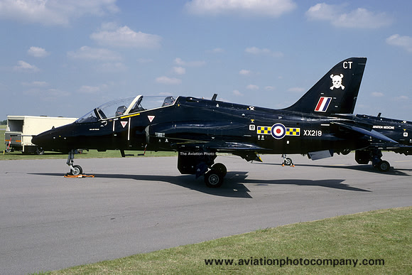 RAF 100 Squadron Hawker Siddeley Hawk T.1A XX219/CT at RAF Cottesmore (2000)