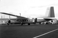 British United Airways Handley Page Herald G-APWF at Newcastle Woolsington