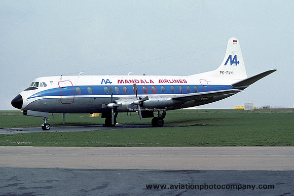 Mandala Airlines Vickers Viscount PK-RVN (1976)