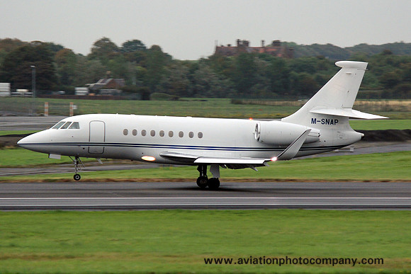Dassault Falcon 2000X M-SNAP at Prestwick (2013)