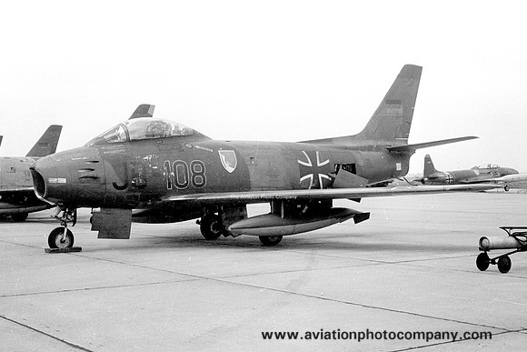 West German Air Force JG72 Canadair CL-13 Sabre Mk6 JB+108