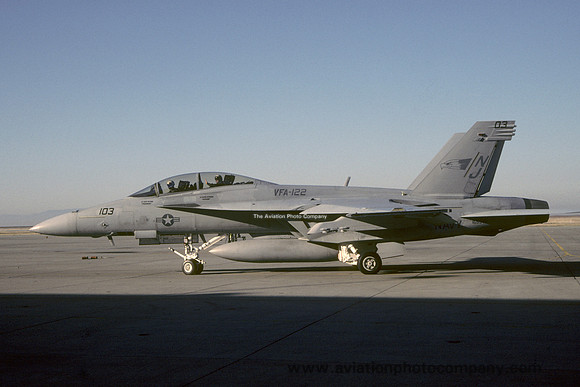 US Navy VFA-122 McDonnell Douglas F/A-18F Super Hornet 165542/NJ-103 (2000)