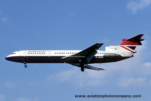 British Airways Hawker Siddeley Trident 3 G-AWZR (1980)