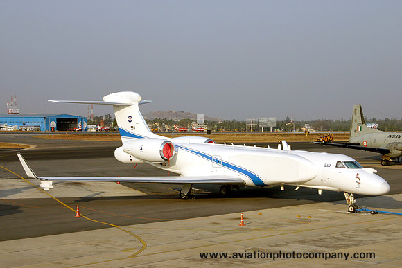 Israeli Air Force Gulfstream G550 Nachshon Eitam 569 at Aero India (2009)