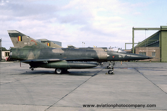 Belgian Air Force 2 Wing 2 Sml Dassault Mirage 5BA BA-13 at RAF Lossiemouth (1985)