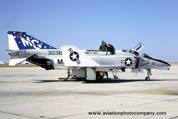 US Marines VMFA-321 McDonnell F-4N Phantom 153036/MG-10 (1978)