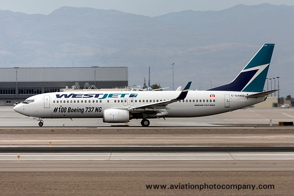 Westjet Boeing 737-800 C-GAWS at Las Vegas IAP (2013)