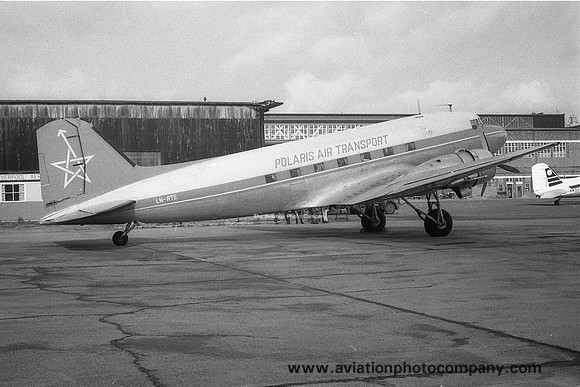 Polaris Air Transport Douglas C-47A LN-RTE at Liverpool