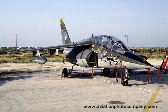 German Air Force JBG43 Dassault/Dornier Alpha Jet 40+43 (1987)
