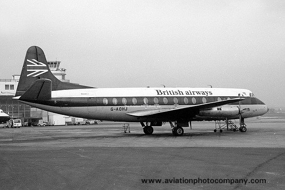British Airways Vickers Viscount G-AOHJ (1976)