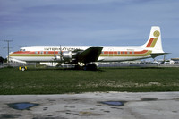 Club International Douglas DC-7C N74303 at Miami IAP (1976)