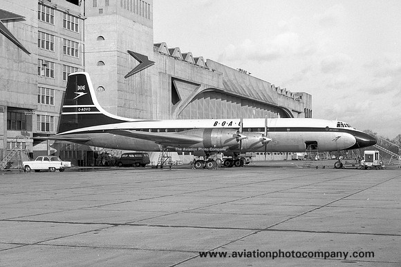 BOAC Bristol Britannia G-AOVO at London Heathrow