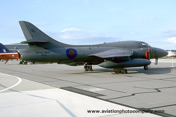 Royal Navy FRADU Hawker Hunter T.8 WT722 at the RNAS Yeovilton Air Day (1994)